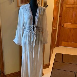 **SUMMER** Boho Lace-Trimmed Kimono